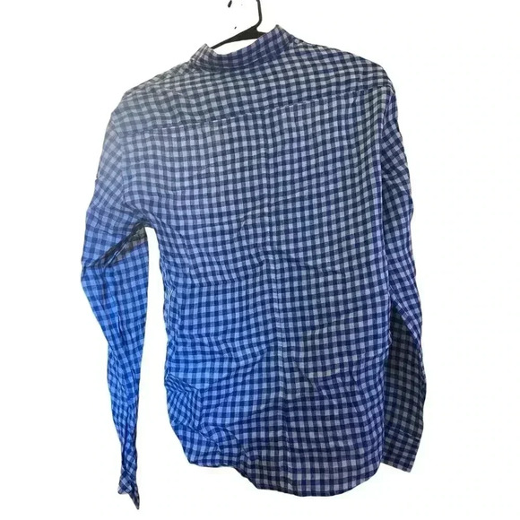 FRANK AND EILEEN BLUE CHECK SHIRT SIZE XXS - Picture 2 of 2